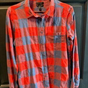 J. Crew Red and Blue Plaid Shirt